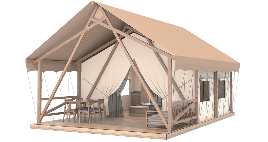 熊猫抱抱酒店类帐篷